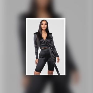 Twenty Fun Satin Short Set